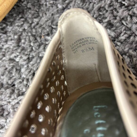 Bettye Muller Concept Janae Perforated Ballet Flats Womens 8.5 Leather Shoes - Picture 8 of 10